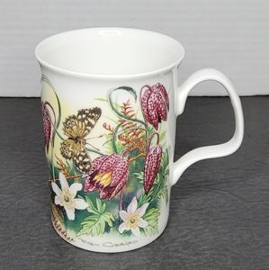 Exotic Floral Bone China Tea Cup Coffee Mug NWOT